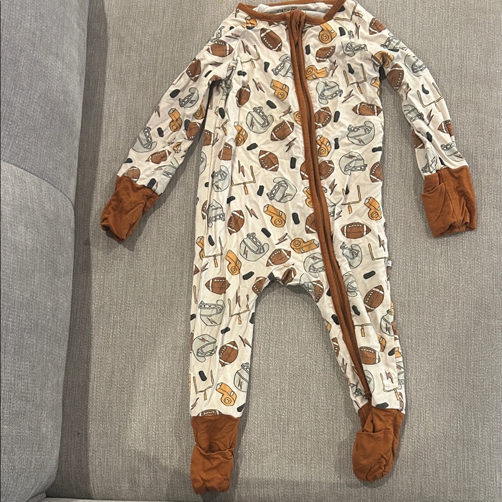 Cozy Sports-Themed Baby One Piece
